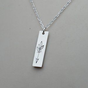 Arrow Boho Essential Oil Bar Necklace